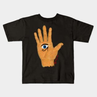 Hamsa hand with eye of Ra Kids T-Shirt